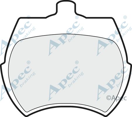 APEC BRAKING Комплект тормозных колодок, дисковый тормоз PAD37